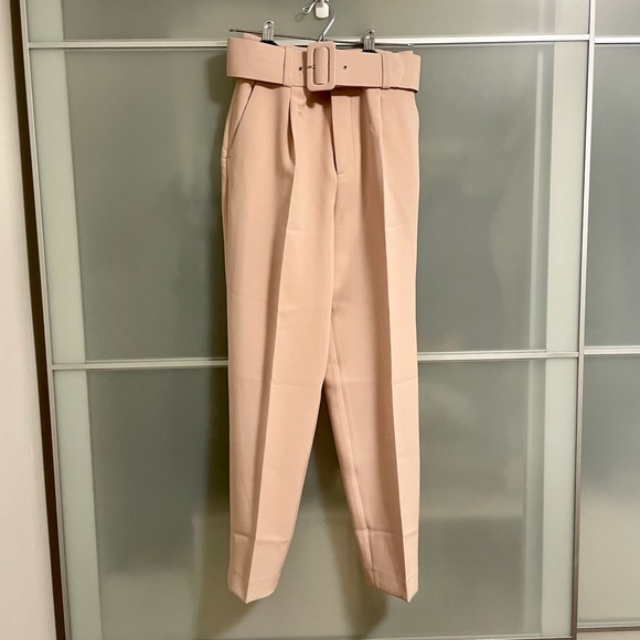 Zara belted trousers - nude pink - XS - Picture 2 of 7